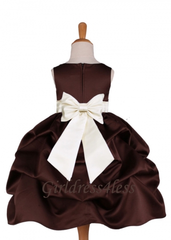brown flower girl dresses Perspective Back Flower Girl Dress – HER SHOP